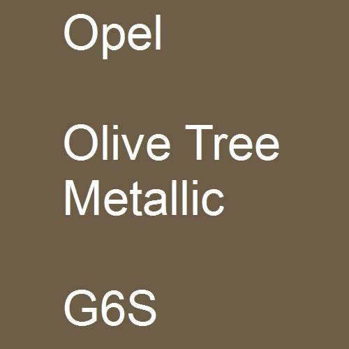 Opel, Olive Tree Metallic, G6S.